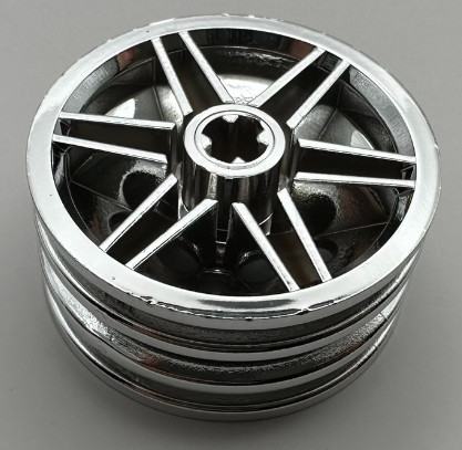 56904 Chrome Silver Wheel 30mm D. x 14mm (for Tire 43.2 x 14)  or 98821 Custom Chromed by BUBUL