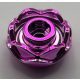 5904 | Chrome Pink Plant Flower Round with 2 Layers (Peony Rose) with Open Stud and Small Pin Hole |  Custom Chromed by BUBUL
