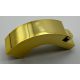 6005 | Chrome Gold Brick, Arch 1 x 3 x 2 Curved Top or 92903 | Custom Chromed by Bubul