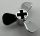 6041 | Chrome Silver Propeller 3 Blade 3 Diameter | Custom Chromed by BUBUL