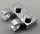 60470 Chrome SilverPlate, Modified 1 x 2 with 2 U Clips (Horizontal Grip) or 60470b Custom Chromed by BUBUL