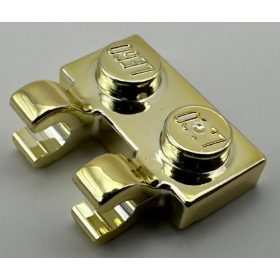   60470 Chrome Gold Plate, Modified 1 x 2 with 2 U Clips (Horizontal Grip) or 60470b Custom Chromed by BUBUL