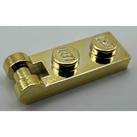   60478 Chrome Gold Plate, Modified 1 x 2 with Handle on End - Closed Ends Custom Chromed by BUBUL