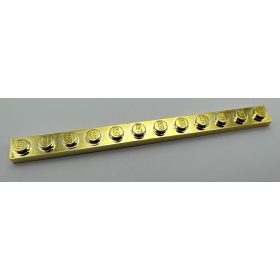 60479 Chrome Gold Plate 1 x 12 Custom chromed by Bubul