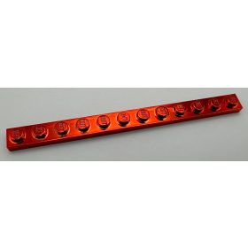 60479 Chrome RED Plate 1 x 12 Custom chromed by Bubul