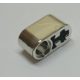 Chrome Silver Technic, Liftarm 1 x 2 Thick with Pin Hole and Axle Hole  60483 Custom Chromed by BUBUL