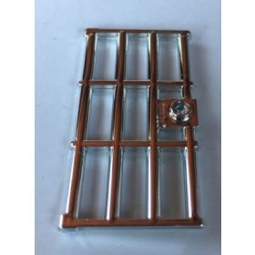   60621 | Chrome Silver Door 1 x 4 x 6 Barred with Stud Handle | Custom Chromed By BUBUL