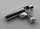60849 Chrome Silver Minifig, Utensil Hose Nozzle Elaborate  or 58367  Custom Chromed by BUBUL