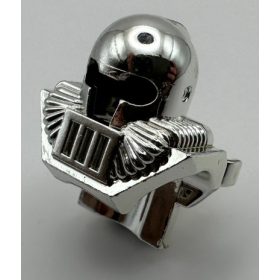   6089 | Chrome Silver Minifig, Headgear Helmet Underwater Aquashark | Custom Chromed by BUBUL