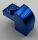 6091 | Chrome BLUE Brick, Modified 1 x 2 x 1 1/3 with Curved Top | Custom Chromed by Bubul