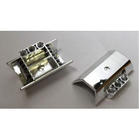   61069 Chrome Silver Engine Block Half / Side Intake  61069 Custom Chromed by BUBUL