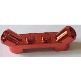   61072 Chrome RED Plate, Modified 1 x 4 with Angled Tubes   61072 Custom chromed by BUBUL
