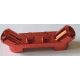 61072 Chrome RED Plate, Modified 1 x 4 with Angled Tubes   61072 Custom chromed by BUBUL