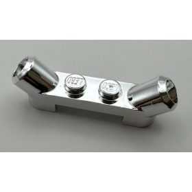   61072 Chrome Silver Plate, Modified 1 x 4 with Angled Tubes   61072 Custom chromed by BUBUL