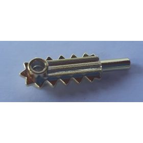   6117 Chrome Gold Minifigure, Utensil Tool Chainsaw Blade 6117 or 28652   Custom Chromed by Bubul