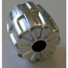   6118 Chrome Silver Wheel Hard Plastic Small (22mm D. x 24mm) | Custom Chromed by Bubul   