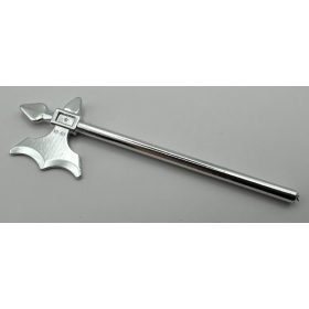   6123 | Chrome Silver Minifig, Weapon Halberd Elaborate | Custom Chromed by Bubul