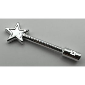   6124 | Chrome Silver Minifig, Utensil Magic Wand | Custom Chromed by BUBUL
