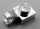 61252, 6019 | Chrome Silver Plate, Modified 1 x 1 with Clip Horizontal (thick open O clip) | Custom Chromed by BUBUL