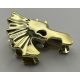 6125 | Chrome Gold Horse Battle Helmet | Custom Chromed by BUBUL