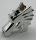 6125 | Chrome Silver Horse Battle Helmet | Custom Chromed by Bubul
