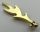 6126 | Chrome Gold Wave Rounded with Base Pins (Castle Dragon Flame, Seaweed, Water) | Custom Chromed by Bubul