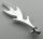 6126 | Chrome Silver Wave Rounded with Base Pins (Castle Dragon Flame, Seaweed, Water) | Custom Chromed by Bubul