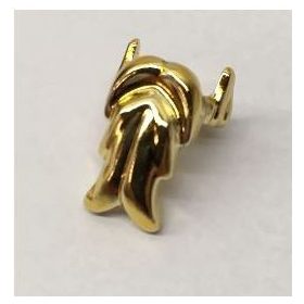 6132 | Chrome Gold Minifig, Beard | Custom Chromed by BUBUL
