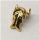 6132 | Chrome Gold Minifig, Beard | Custom Chromed by BUBUL