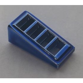   61409 Chrome BLUE Slope 18 2 x 1 x 2/3 with 4 Slots  61409 Custom chromed by Bubul