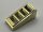 61409 Chrome Gold Slope 18 2 x 1 x 2/3 with 4 Slots  Custom chromed by Bubul