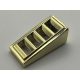 61409 Chrome Gold Slope 18 2 x 1 x 2/3 with 4 Slots  Custom chromed by Bubul