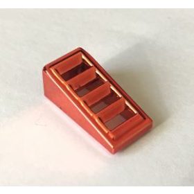   61409 Chrome RED Slope 18 2 x 1 x 2/3 with 4 Slots  61409 Custom chromed by Bubul
