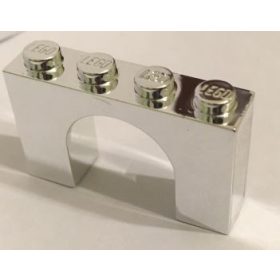   6182 | Chrome Silver Brick, Arch 1 x 4 x 2 | Custom Chromed by BUBUL