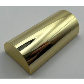   6192, 30337 | Chrome Gold Brick, Modified 2 x 4 No Studs, Curved Top | Custom Chromed by BUBUL