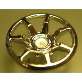   62359 Chrome Silver Wheel Cover 7 Spoke - 18mm D. - for Wheel 55982  Custom chromed by Bubul