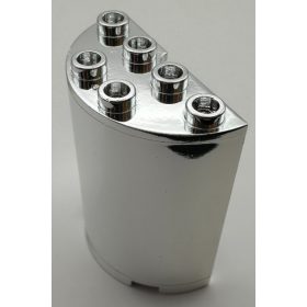  6259, 6218, 20430, 35280 | Chrome SilverCylinder Half 2 x 4 x 4 | Custom Chromed by BUBUL