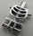 6260 | Chrome Silver Torso Skeleton, Thin Shoulder Pins | Custom Chromed by BUBUL