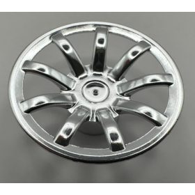   62701 Chrome Silver Wheel Cover 9 Spoke - 24mm D. - for Wheel 55982   part: 62701  Custom chromed by Bubul