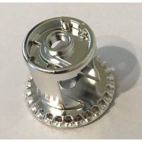   62821 Chrome Silver Technic, Gear Differential with Inner Tabs and Closed Center, 28 Bevel Teeth  Part: 62821b Custom Chromed by BUBUL
