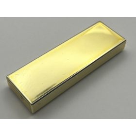 63864 | Chrome Gold Tile 1 x 3 | Custom Chromed by BUBUL