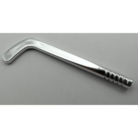   64000, 93559 | Chrome Silver Minifigure, Utensil Hockey Stick, Round Shaft | Custom Chromed by BUBUL