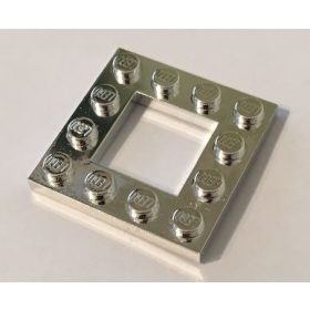   Chrome Silver Plate, Modified 4 x 4 with 2 x 2 Cutout  64799 Custom Chromed by BUBUL
