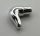 64847 | Chrome Silver Cattle Horn, or 67258 Short | Custom Chromed by Bubul