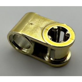   6536 | Chrome Gold Technic, Axle and Pin Connector Perpendicular | Custom Chromed by BUBUL