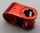 6536 | Chrome Red Technic, Axle and Pin Connector Perpendicular | Custom Chromed by BUBUL