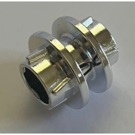   6539 Chrome Silver Technic Driving Ring 2L with 4 Teeth  Custom chromed by Bubul
