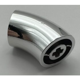   65473 | Chrome Silver Brick, Round 2 x 2 d. 45 Degree Elbow | Custom Chromed by BUBUL