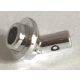 65578 | Chrome Silver Bar 1L with Angled Hollow Stud | Custom Chromed by BUBUL