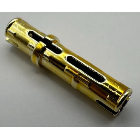   6558 Chrome Gold Technic, Pin 3L with Friction Ridges Lengthwise  Custom Chromed by Bubul